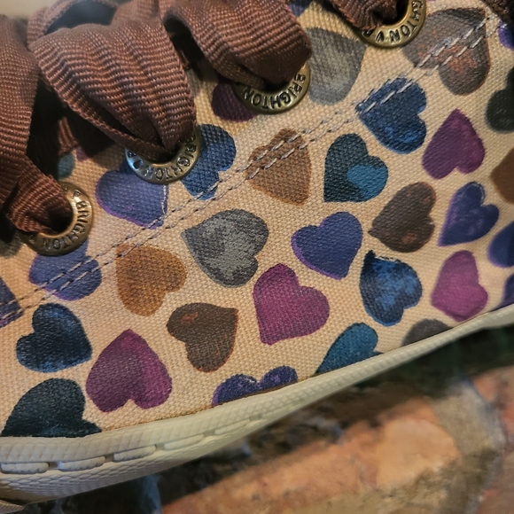 Brighton 'Lovely' Multi Heart Canvas Shoes - Picture 13 of 16